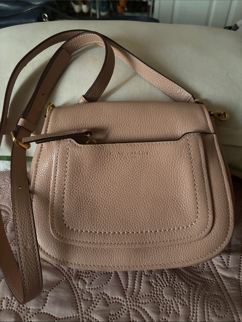 Marc Jacob’s Blush Pink Leather Crossbody Bag - Women